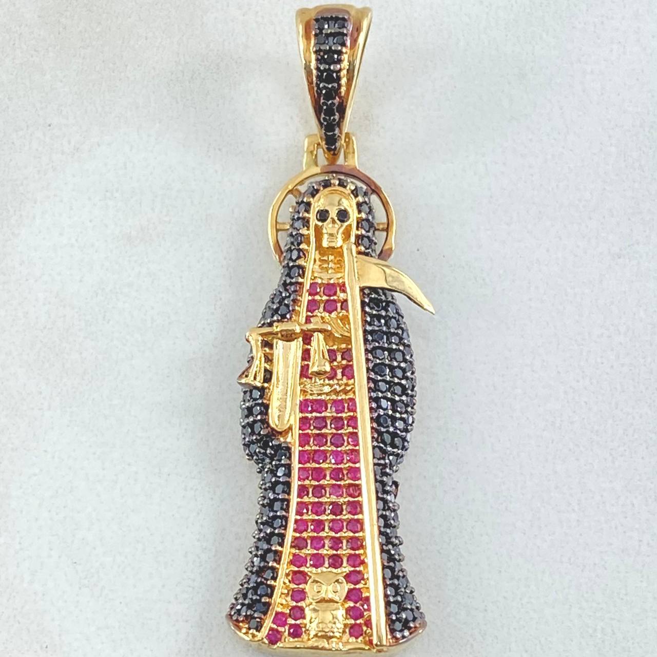 Dije Santa Muerte 6.9gr / 4.6cm / Oro 18K ©