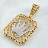 Pendant Crown Plate 10gr / 4.6cm / 18K Gold ©