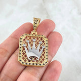 Pendant Crown Plate 10gr / 4.6cm / 18K Gold ©