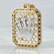 Pendant Crown Plate 10gr / 4.6cm / 18K Gold ©