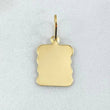 Pendant Scroll Plate 0.85gr / 2.2cm (0.9in) / 18K Gold