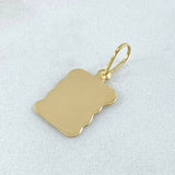 Pendant Scroll Plate 0.85gr / 2.2cm (0.9in) / 18K Gold