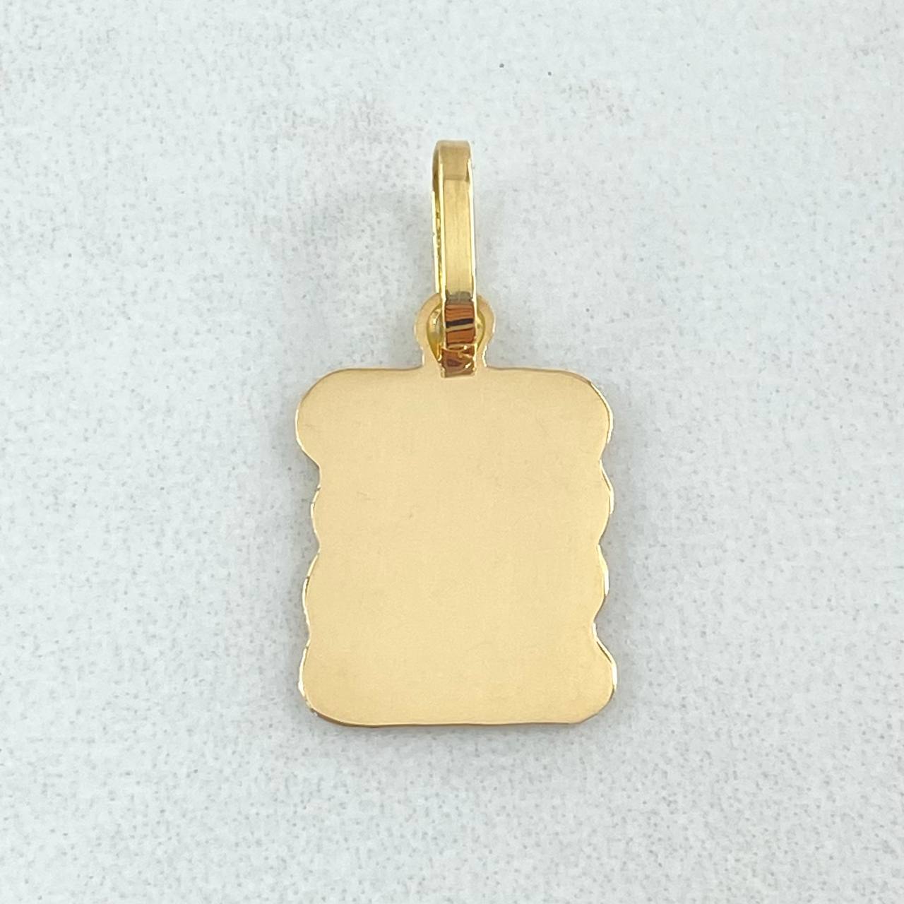 Pendant Scroll Plate 0.8gr / 2.3cm (0.9in) / 18K Gold ©