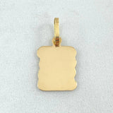 Pendant Scroll Plate 0.8gr / 2.3cm (0.9in) / 18K Gold ©