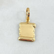 Pendant Scroll Plate 0.8gr / 2.3cm (0.9in) / 18K Gold ©