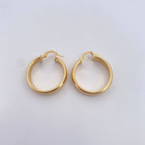 Hoop Earrings Nati 4.55gr / 2.8cm / 18K Yellow Gold $