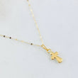 Set Chain and Mini Flower Mirror Pendant + Cross 0.65gr / 18K Gold ©