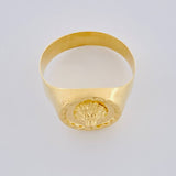 Anillo Sello Leon 3.95g / T11 1/2 Oro Amarillo 18K
