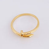 Anillo Clavo 2.3g / T4 1/4 Oro Amarillo 18K