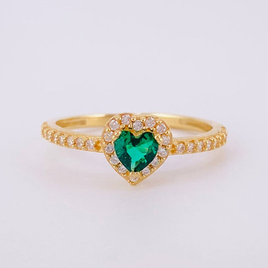Dense Heart Ring 1.5g / T5 1/4 18K Yellow Gold