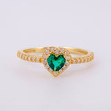 Anillo Corazón Tupido 1.5g / T5 1/4 Oro Amarillo 18K