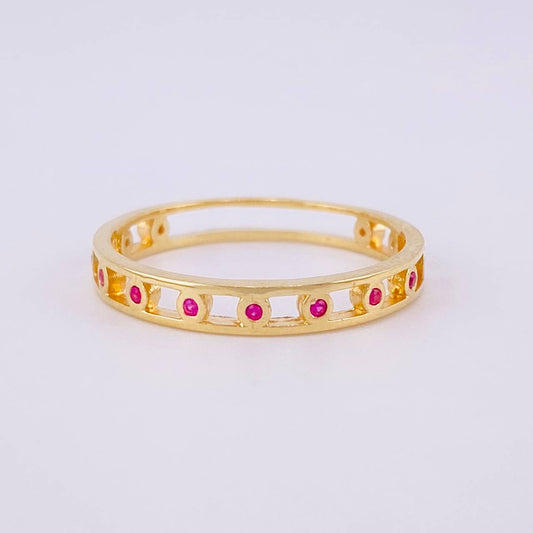 Sparkle Belt Ring 1.7g / T7 1/4 18K Yellow Gold