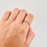 Anillo Cinturón de Chispas 1.7g / T7 1/4 Oro Amarillo 18K