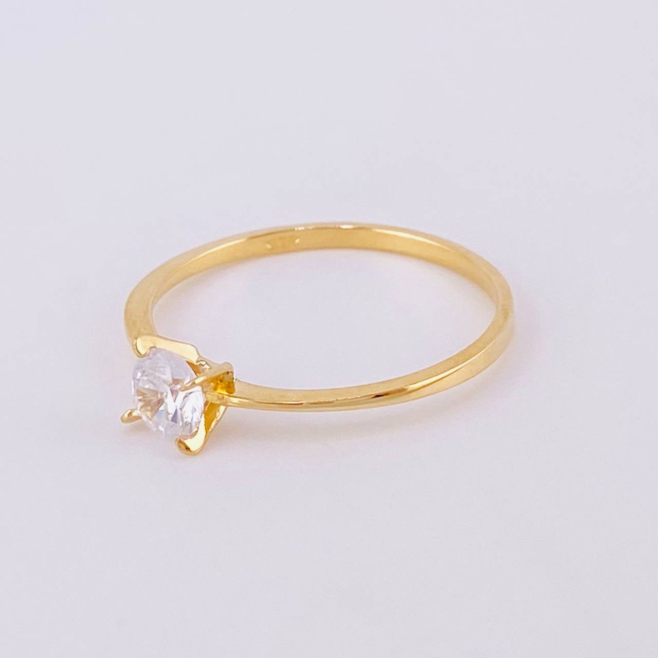 Solitaire Ring 1.15g / T6 3/4 Yellow Gold 18K