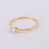 Solitaire Ring 1.15g / T6 3/4 Yellow Gold 18K