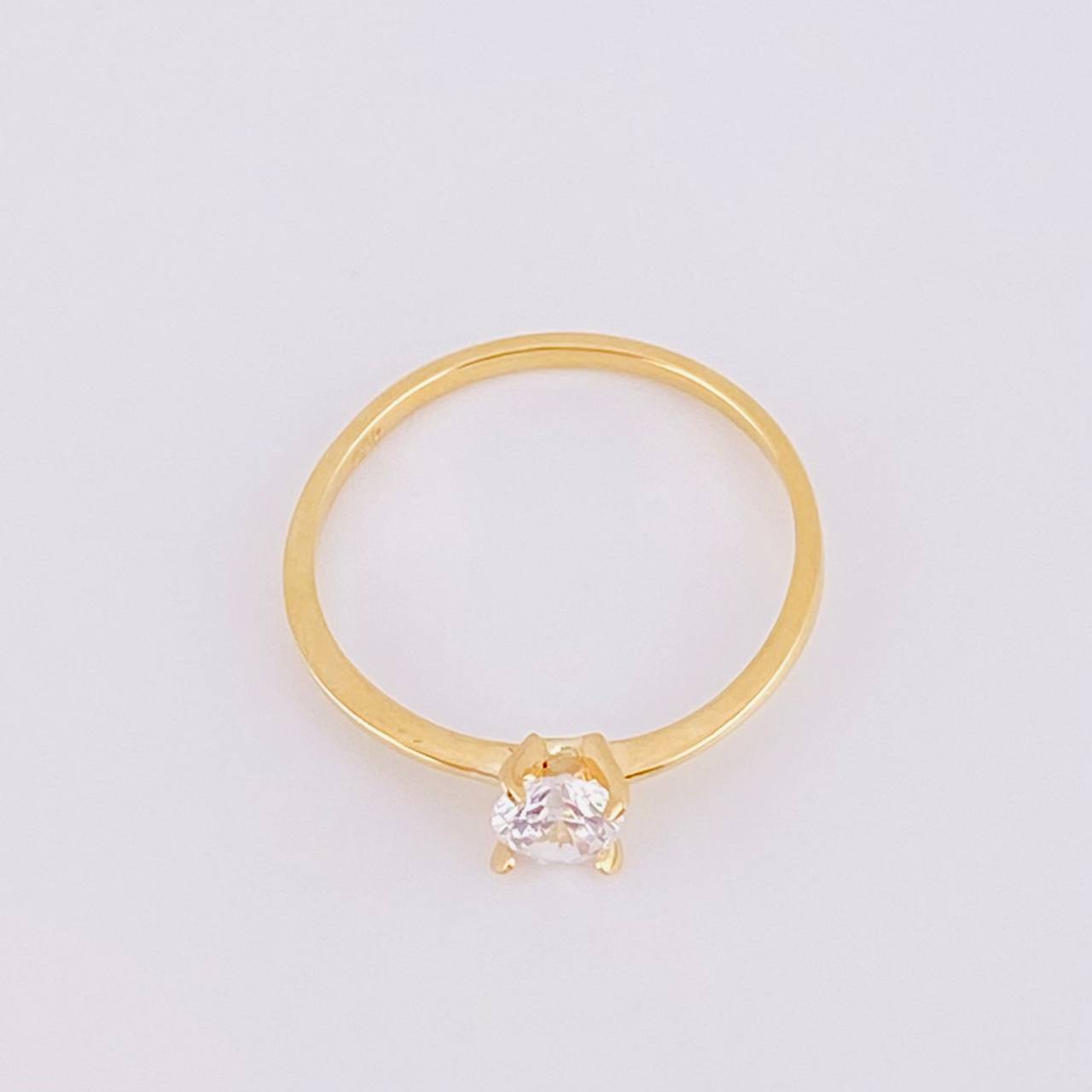 Solitaire Ring 1.15g / T6 3/4 Yellow Gold 18K
