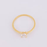 Solitaire Ring 1.15g / T6 3/4 Yellow Gold 18K