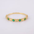 Interspersed Hearts Ring 1.2g / T6 1/4 Yellow Gold 18K
