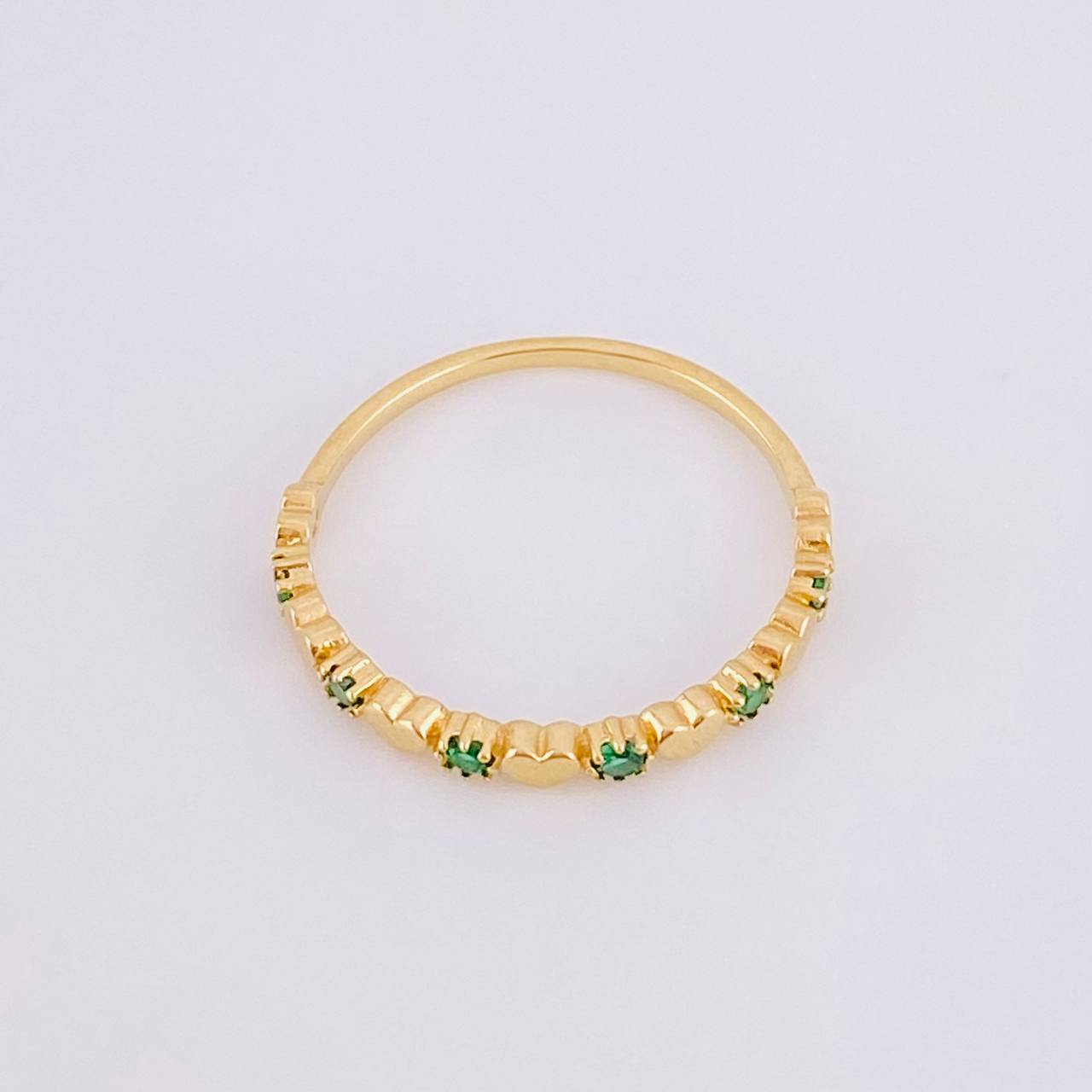 Interspersed Hearts Ring 1.2g / T6 1/4 Yellow Gold 18K