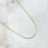 Flat Snake Chain 1.35gr / 45cm / 0.7mm Yellow Gold +3 18K (Offer)