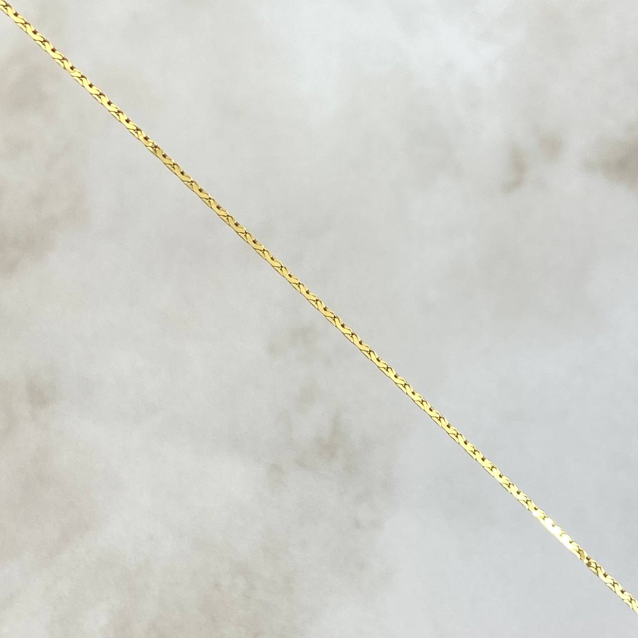 Flat Snake Chain 1.35gr / 45cm / 0.7mm Yellow Gold +3 18K (Offer)