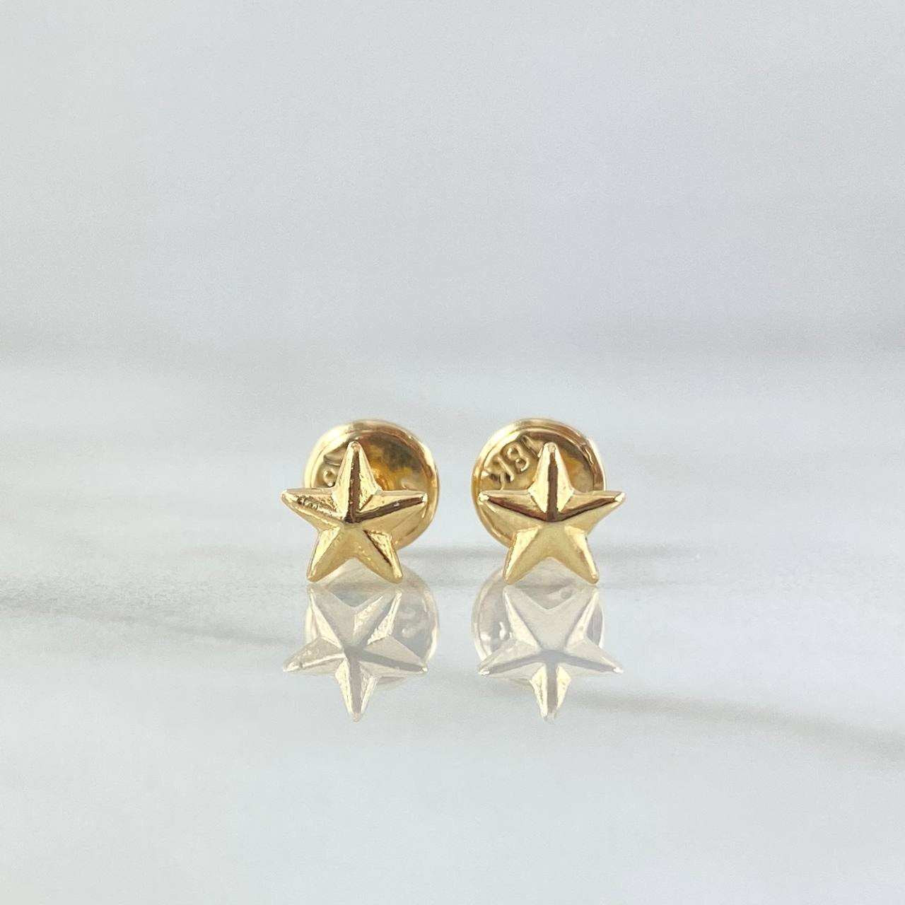 Topos Estrella 0.65gr / 5mm Oro Amarillo 18K