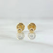 Topos Botones 0.4gr / 2.9mm Lisos Oro Amarillo 18K