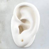 Topos Botones 0.4gr / 2.9mm Lisos Oro Amarillo 18K