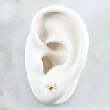 Topos Perro Dachshund 0.5gr / 8mm Lisos Oro Amarillo 18K