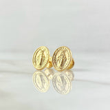 Topos Virgen Milagrosa 0.9 g / in / 10.5 mm Oro Amarillo 18K