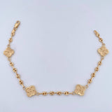 Clover Bracelet Gc 5.3gr / 7 1/2 in / 18K Gold
