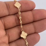 Clover Bracelet Gc 5.3gr / 7 1/2 in / 18K Gold
