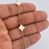 Pulso Trebol Espiga 3.5gr / 7 1/2 in / Oro Amarillo 18K &