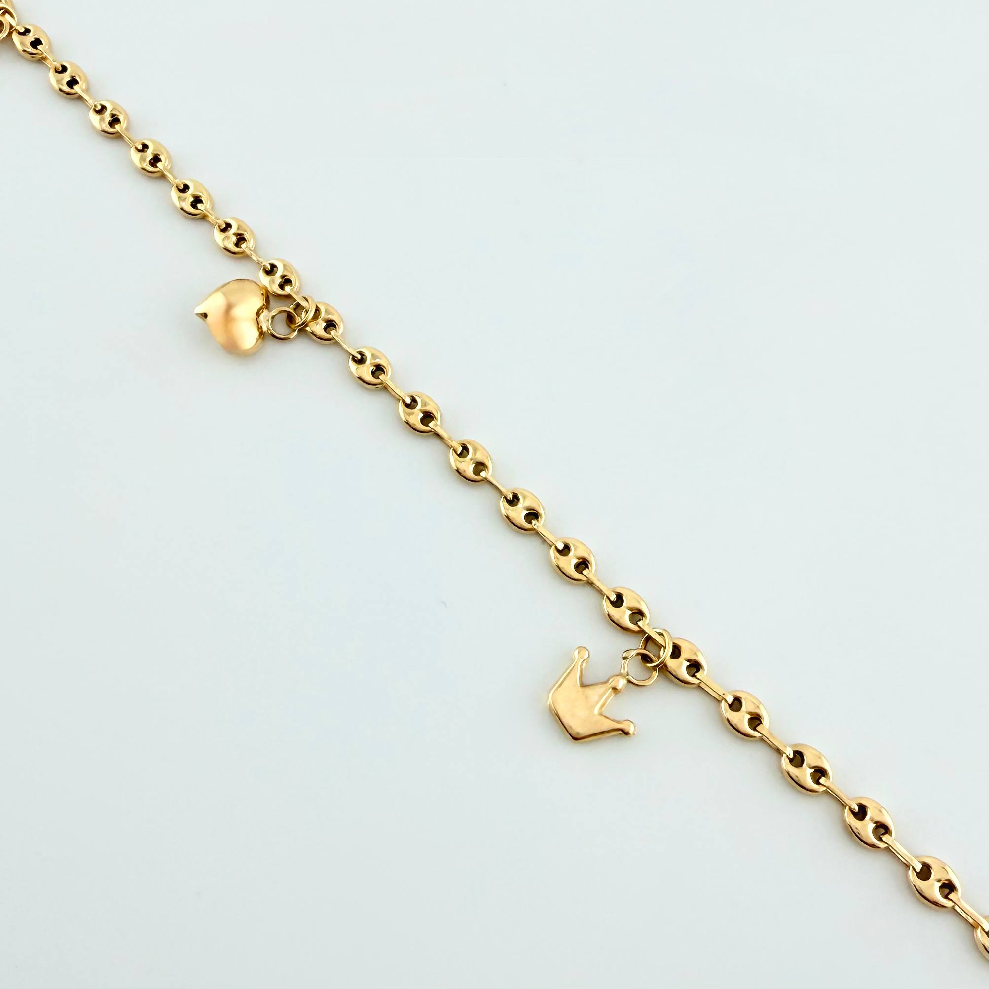 Tobillera GC Dijes 4.5gr / 10 1/4 in / 3.1mm Oro Amarillo 18K