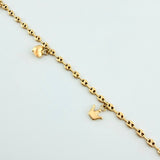 Tobillera GC Dijes 4.5gr / 10 1/4 in / 3.1mm Oro Amarillo 18K