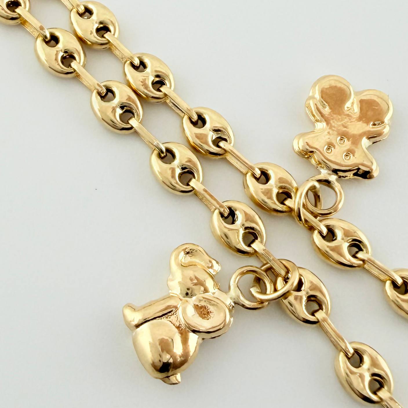 Tobillera GC Dijes 4.3gr / 10 3/4 in / 3.1mm Oro Amarillo 18K