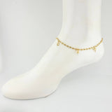 Tobillera GC Dijes 4.3gr / 10 3/4 in / 3.1mm Oro Amarillo 18K