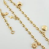 Tobillera GC Dijes 4.45gr / 10 3/4 in / 3.1mm Oro Amarillo 18K