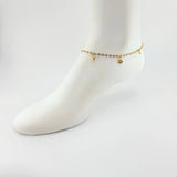 Tobillera GC Dijes 4.45gr / 10 3/4 in / 3.1mm Oro Amarillo 18K