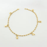 Tobillera GC Dijes 4.35gr / 10 1/4 in / 3.1mm Oro Amarillo 18K