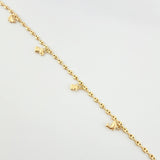 Tobillera GC Dijes 4.35gr / 10 1/4 in / 3.1mm Oro Amarillo 18K