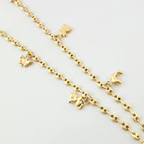 Tobillera GC Dijes 4.35gr / 10 1/4 in / 3.1mm Oro Amarillo 18K