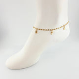 Tobillera GC Dijes 4.35gr / 10 1/4 in / 3.1mm Oro Amarillo 18K