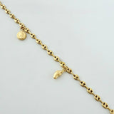 Tobillera GC Dijes 4.13gr / 9 3/4 in / 3.1mm Oro Amarillo 18K