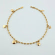 Tobillera GC Dijes 4.5gr / 10 1/4 in / 3.1mm Oro Amarillo 18K