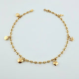 Tobillera GC Dijes 4.5gr / 10 1/4 in / 3.1mm Oro Amarillo 18K