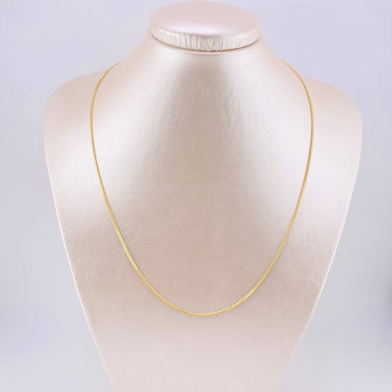 Cadena Franco 4.3gr / 19 3/4 in / 1mm Oro Amarillo +3 18K