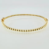 Pulso Aro Bolas 5.2gr / 7 in / 3mm Oro Amarillo +4 18K ©
