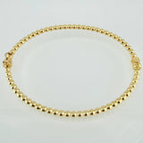 Pulso Aro Bolas 5.2gr / 7 in / 3mm Oro Amarillo +4 18K ©