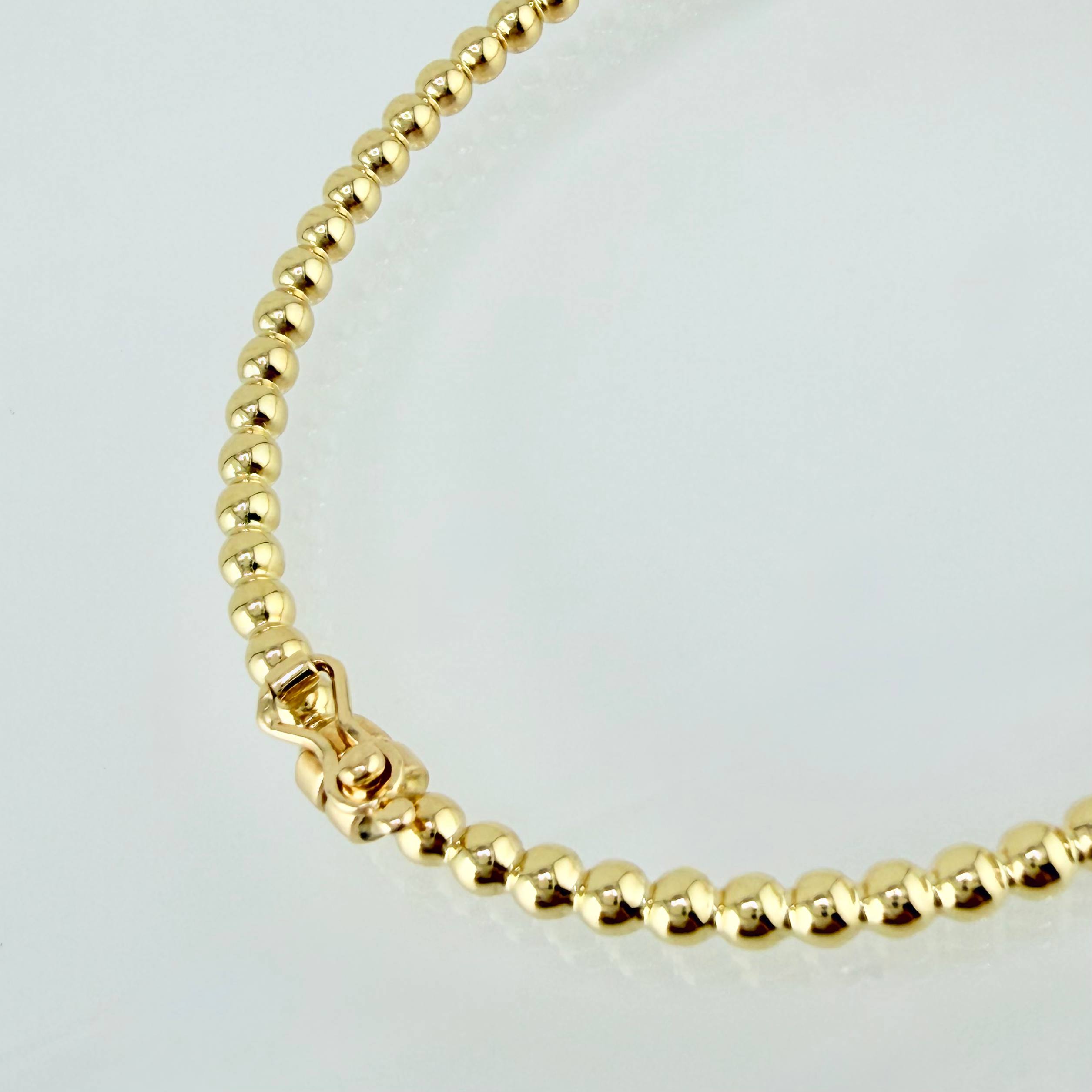 Pulso Aro Bolas 5.2gr / 7 in / 3mm Oro Amarillo +4 18K ©